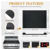GASHELL Noodle Board Stove Cover with Handles, Multiple Stove Top Cover Board for Electric/Gas Stove Top(Black), GSC-2212
