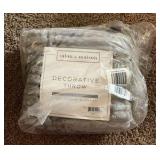 Plush Decorative Throw Silver Color 50”x60” - Retail $30