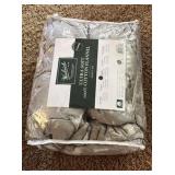 Queen - Woolrich Cotton Sheet Set Cottage Charms Print, 100% Cotton Flannel Sheets Warm & Fuzzy Bedding Set Queen Size Sheets, Fitted Pocket Fits Up to 14" Mattress, Queen Grey Moose, 4 Piece