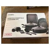 Cooks 30-pc Aluminum Non-Stick Cookware Set Black Color