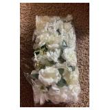 Wedding Arch Artificial Flower Panels - 10Pack - 17” each - White Faux Floral Swags Rose Silk Fake Peony Realistic Corner 3D Flower Row Arrangement Combo for Wedding Reception Ceremony - Retail $130