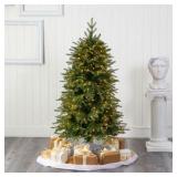 5’ Vancouver Fir “Natural Look” Artificial Christmas Tree with 350 Clear LED Lights and 1354 Bendable Branches