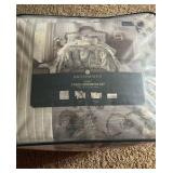Full - Broadhaven Emery 7-pc. Embellished Comforter Set - one comforter, two shams, three decorative pillows, one bed skirt | Retail $119
