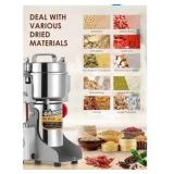 700g Electric Grain Grinder Mill Safety Upgraded 2400W High-speed Spice Herb Grinder Commercial Superfine Grinding Machine Dry Cereals Pulverizer CE 110V (700g Swing Type)