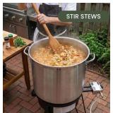 Teak Wood Mixing Paddle (36" Extra Long) | Stir Crawfish Boil, Seafood, Sauces, Jambalaya, Stew, Brewing | Wooden | Retail $50