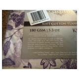 King - Pointehaven 180 GSM Brushed Cotton Flannel Sheet Sets (Paisley Court, King Sized Bed)