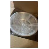 2 Pack Large Mixing Bowl 20 Qt Oversized All Purpose 304 Stainless Steel Polished Mirror Flat Base Metal Bowl for Home or Commercial Prepping Baking Mixing Marinating | Retail $75