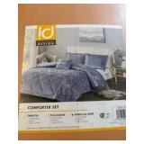 King - Intelligent Design Felicia Velvet Comforter Set King/Cal King Sized Bed 1 Comforter 2 Shams 1 Decorative Pillow