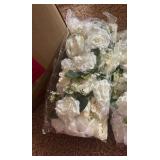 Wedding Arch Artificial Flower Panels - 10Pack - 17” each - White Faux Floral Swags Rose Silk Fake Peony Realistic Corner 3D Flower Row Arrangement Combo for Wedding Reception Ceremony - Retail $130