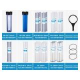 Geekpure 20” whole house water filter housing only - 3/4NPT - plastic port - fits standard size 4.5”x20” filter