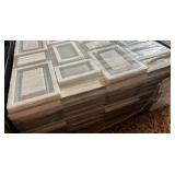 Soho Stax Geometric Tile 12Lx11W - ~0.94 sq ft / sheet | Retail $36/sheet | 10 sheets in box | a mix of stone and glass. Use these as a countertop or backsplash tile to create a beautifully interestin