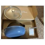 Redchef 11” sauté pan and glass lid - non stick - Stainless Steel Handle, Dishwasher & Oven Safe