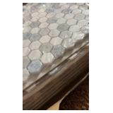 AZUL 1" HEXAGON MARBLE MOSAIC TILE POLISHED 11.8Lx11.6W ~ 0.95 sq ft per sheet | Retail $52/sheet | 8 sheets in box