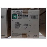 *1000* Ansell Microflex MidKnight Disposable Work Gloves - Medium