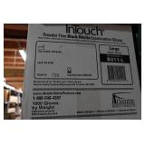 InTouch Powder Free Black Nitrile Gloves - Large