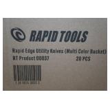 Box of 20 Rapid Tools Rapid Edge Utility Knives