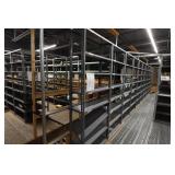 Row of Metal Shelving - 87" x 12" x 30