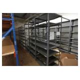 Row of Metal Shelving - 87" x 30" x 219"