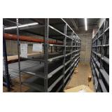 Row of Metal Shelving - 87" x 30" x 219"