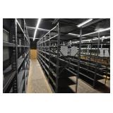 Row of Metal Shelving - 87" x 30" x 24