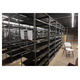 Row of Metal Shelving - 87" x 30" x 18