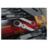 GearWrench 86126 XL 10 Piece Metric Flex Head Ratcheting Wrench Set - 120XP