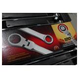 GearWrench 86142 XL 10 Piece SAE Flex Head Ratcheting Wrench Set - 120XP
