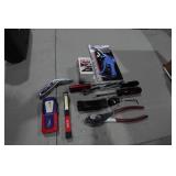 Assorted Tools - Lights, Knife, Drivers, S-K Extension