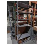 3 Metal Shelves with Contents - 87" Tall