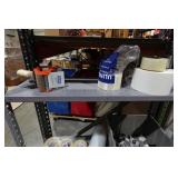 3 Metal Shelves with Contents - 87" Tall