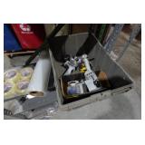 3 Metal Shelves with Contents - 87" Tall