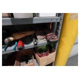 3 Metal Shelves with Contents - 87" Tall