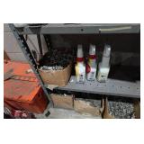3 Metal Shelves with Contents - 87" Tall
