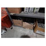 3 Metal Shelves with Contents - 87" Tall