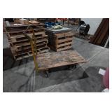 Steel Frame Warehouse Flatbed Cart - 24" x 45", Base at 12"