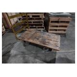 Steel Frame Warehouse Flatbed Cart - 24" x 45", Base at 12"