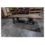 Steel Frame Warehouse Flatbed Cart - 24" x 45", Base at 12"