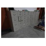 Row of Metal File Cabinets - 26.5" x 15" x 52" Each