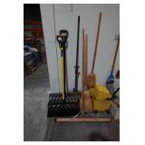 Assorted Cleaning and Shovels