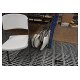 *4* Lifetime Plastic Folding Chairs