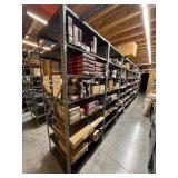 Row of Metal Shelving - 87" x 30" x 25