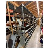 Row of Metal Shelving - 87" x 30" x 25