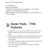 Sunex 7706 Empty Fuel Tank Saddle Adapter - Up to 40 Gallon