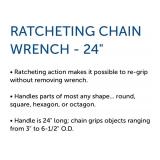 *10* OTC 6969 24" Ratcheting Chain Wrenches