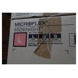 *1000* Ansell Microflex MidKnight Disposable Work Gloves - Large