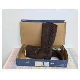 Size: 9.5 - Women’s Patsy Tall Fringe Western Boots with Memory Foam Insole