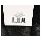Large Black Faux Fur Storage Basket