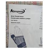 Kenspeed Wrist Thumb Brace (Blue, Left Thumb, XL)