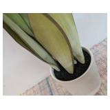 Large Artificial Snake Plant - Threshold 21" Faux Flora in Stoneware Pot for Indoor Decor