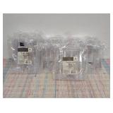 10 Packs of Plastic Champagne Flutes & Goblets